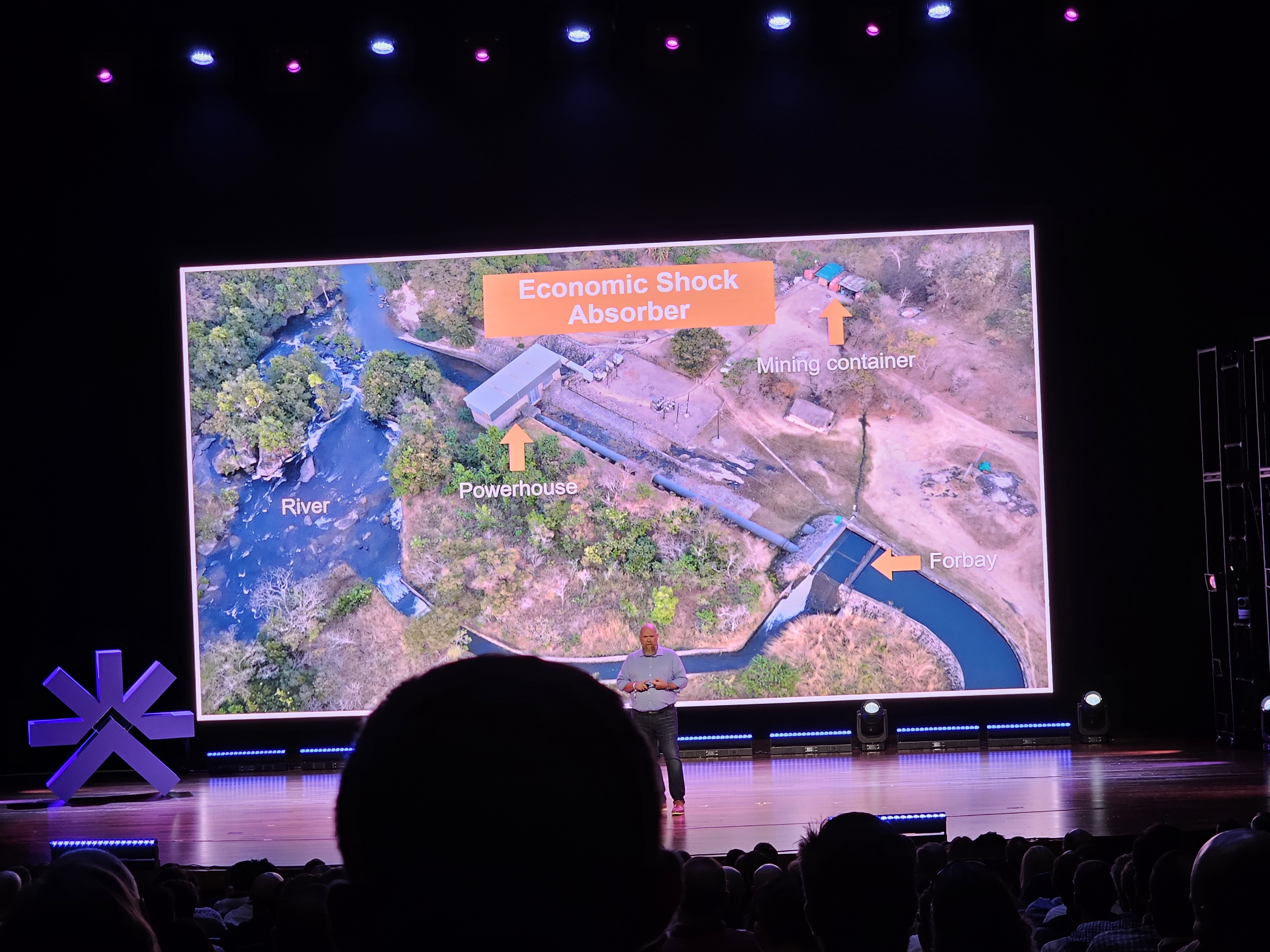 Aerial Shot of a Miner Colacated with a Dam